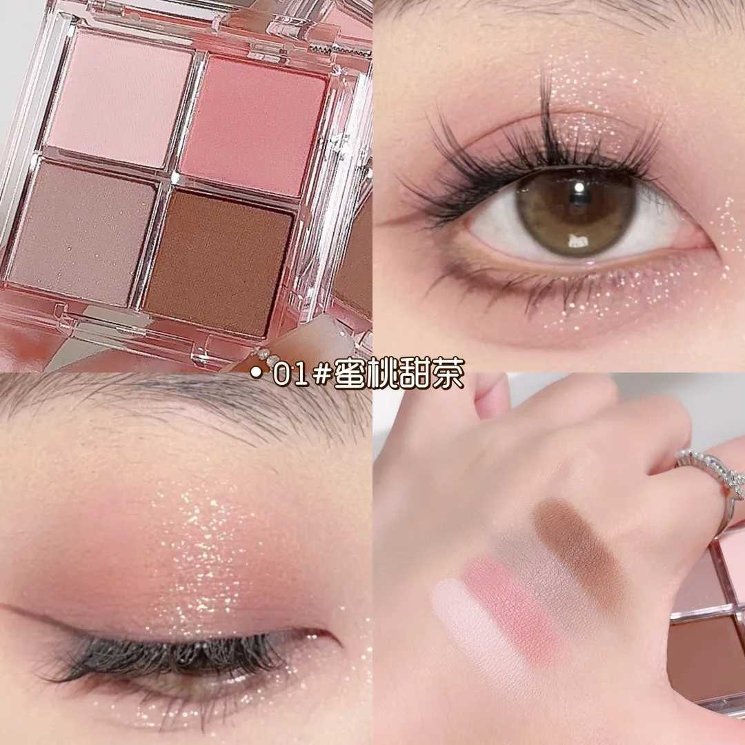 FAMOTY fourcolor eyeshadow palette for makeup earthtoned eyeshadow for daily makeup pearlescent and matte for beginnersXJ251027