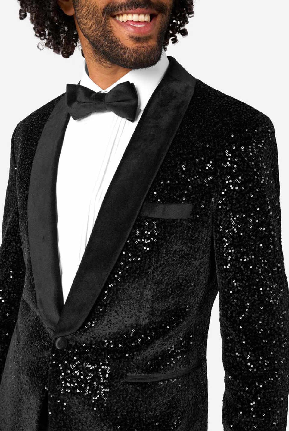 Sparkly Sequins Wedding Tuxedos 2 Piece Set Jacket Pants Men Suit Shawl Lapel One Button Groom Wear Party Suits Customized