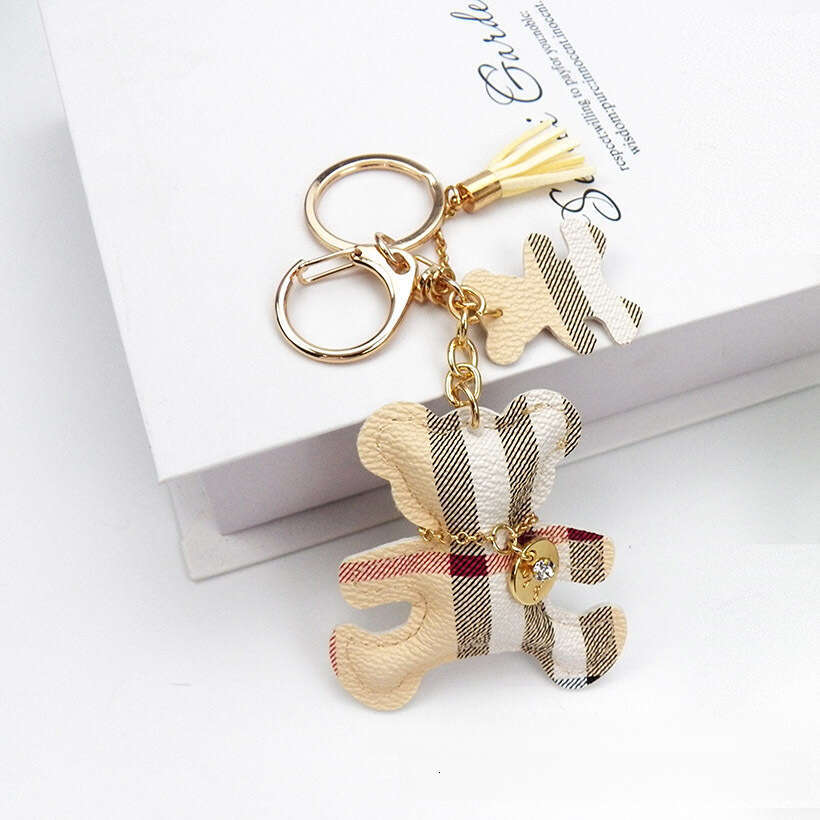 Keychain charm designer charms Bag Phone alloy buckle Accessory Fashionable Bear Leather Pendant
