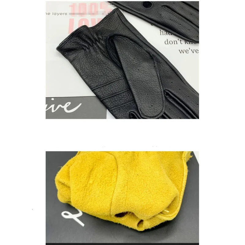 Sheepskin Gloves Mens Retro Motorcycle Thin Gloves Sports Cycling Riding Moto Tactical Leather Gloves 251021