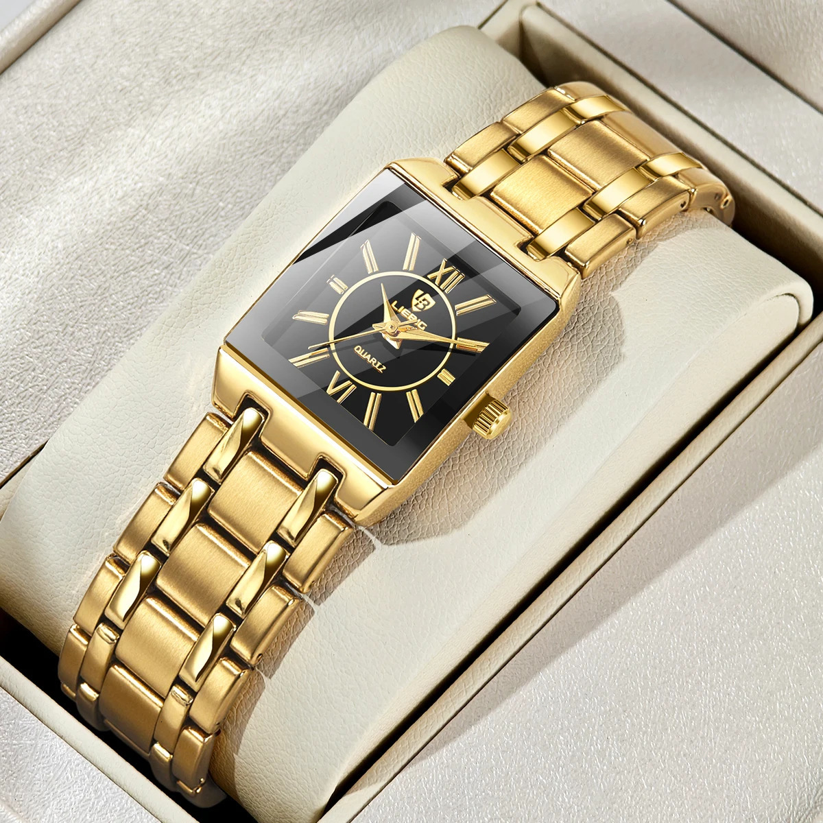 LIEBIG Lady Simple Waterproof Quartz Wristwatches Fashion Womens Watches Ladies Elegant Stainless Steel Strap Time Watch 251021