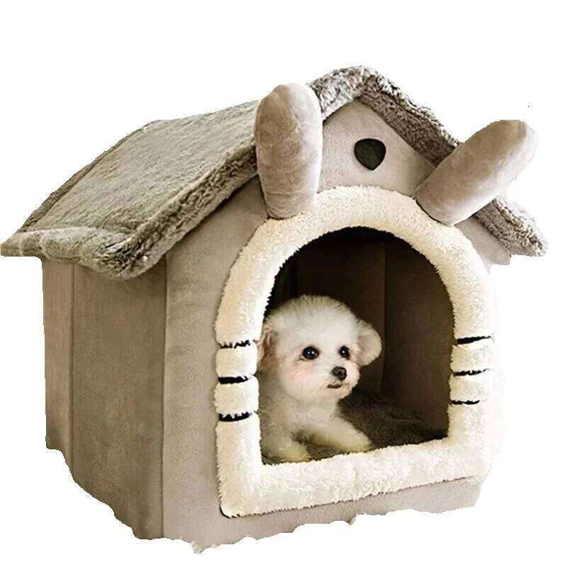 designer brand Indoor Warm Soft Pet Tent House Dog Kennel Cat Bed with Removable Cushion Suitable for Small Medium Large Pets Ind