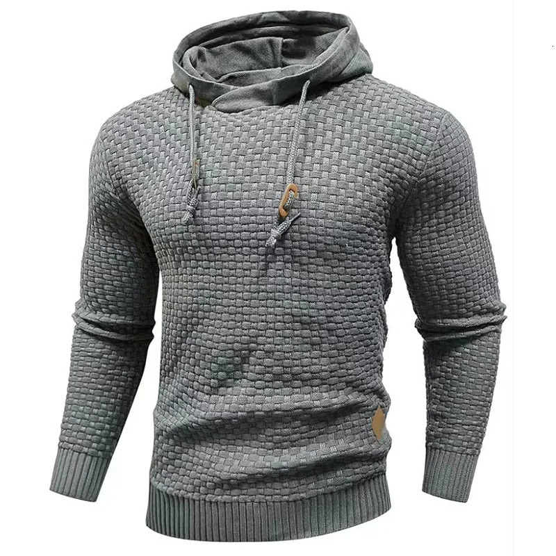 2025 Fashion Sports and Casual Style Mens Hooded Sweater Pullover Knit MultiColor 251016
