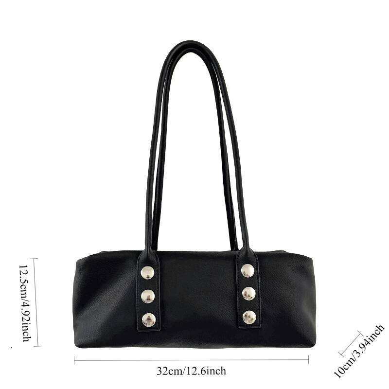 Designer Bags New Korean Simple Top Handle Women Large Capacity Textured Casual Boston Fashion Commuter Friendly Shoulder Pillow Bag Free Labubu Penda