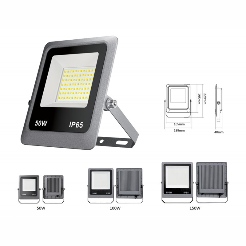 IP65 Waterproof LED Flood Light, 50W High Brightness Outdoor Lighting Fixture for Garden, Yard & Commercial Spaces
