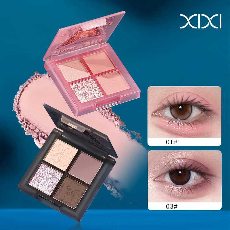 4 Colors Eye Shadow Palette Mini Portable Matte Glitter Eyeshadow Pink Earth Color Eye Shadow Pigments Professional Makeup PaletXJ251027