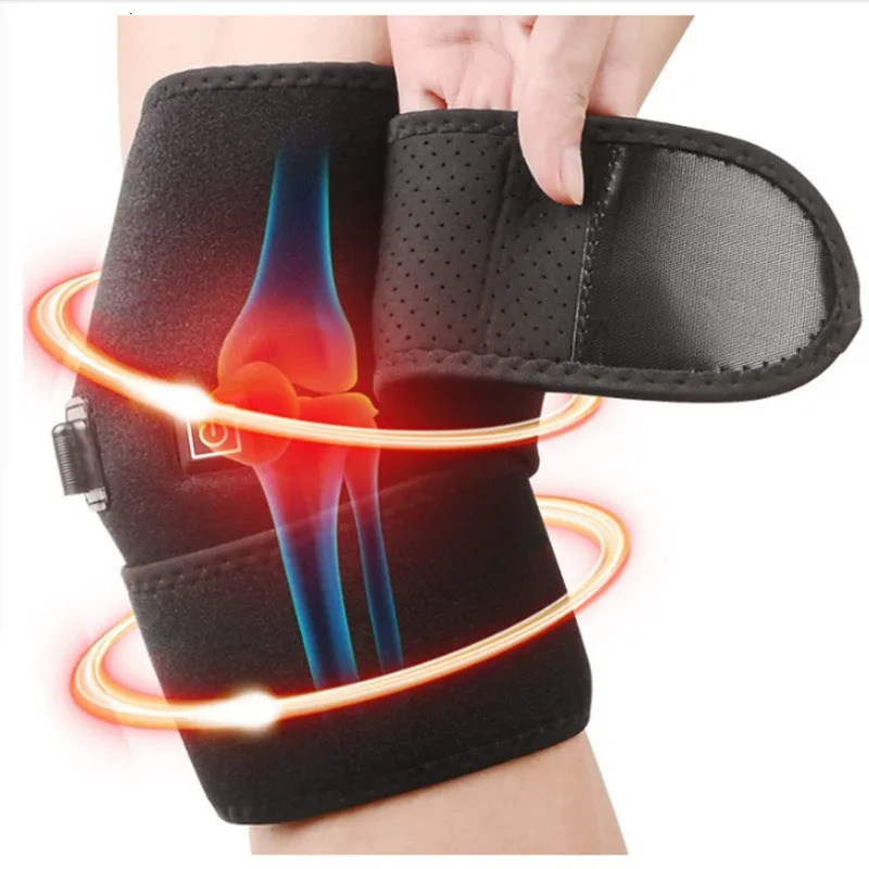 Electric Heating Knee Pads Relieve Pain Relief Support Brace Therapy Joint Injury Recovery Rehabilitation For Arthritis Leg 251023