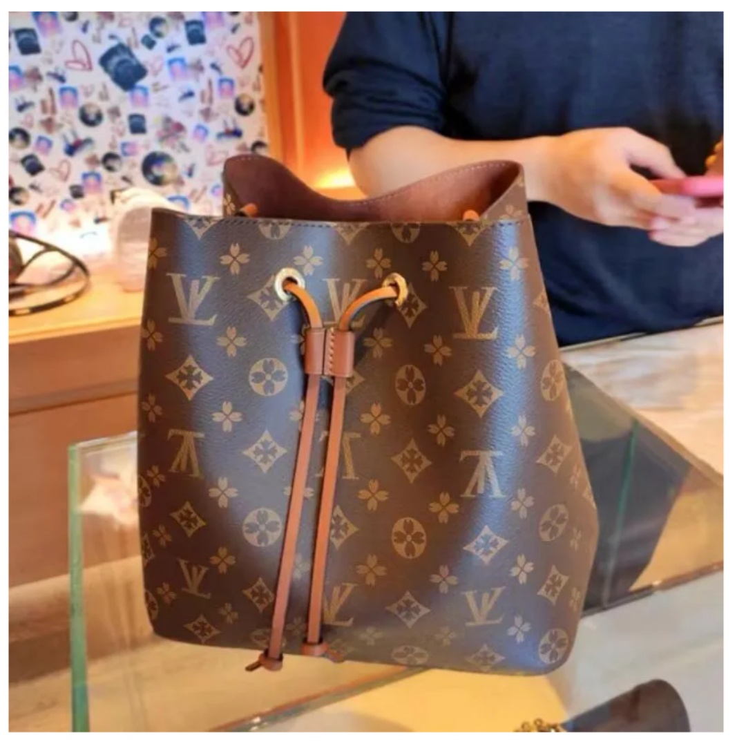 Sacs à seau à cordon Sac à main de designer original Top Bucket Femmes Bandoulière Chaîne en cuir Miroir Qualité Mon Tresor Sac Portefeuille Four