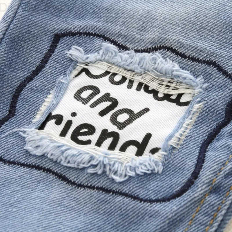 Disney New Spring and Autumn Childrens Boy Jeans Elastic Waist Donald Duck GOOFY Dog Denim Pants Cowboy Casual Trouser Q100 H251027