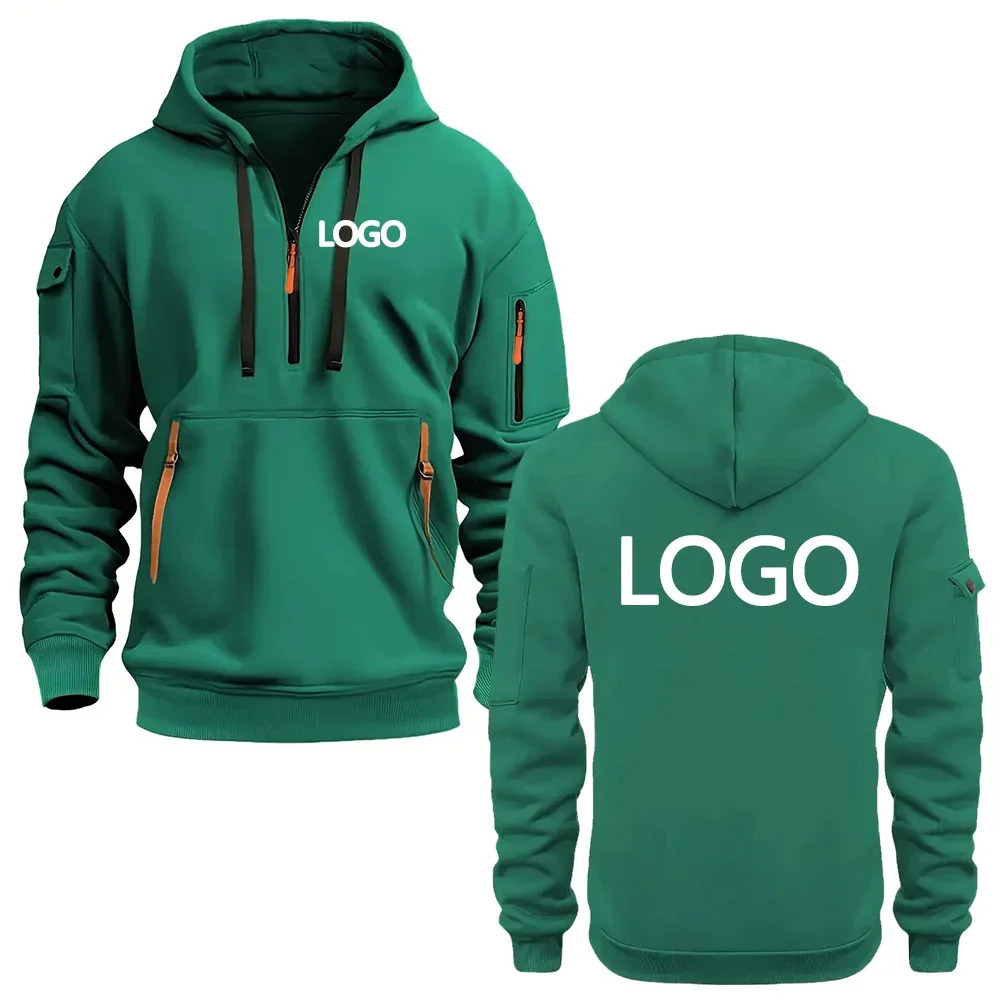 Custom printed hoodies for men and women loosefitting casual sportswear with zips multipocket longsleeve hooded jumpers 251016