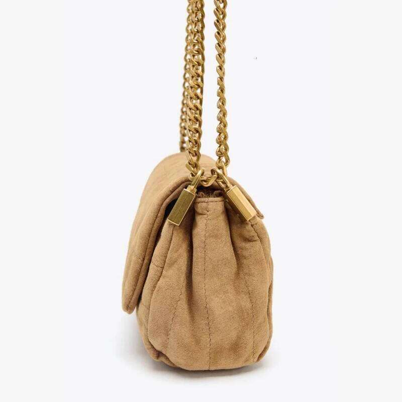 SUEDE SHOULDER Bag, Women's New Fashion Handbags, Design Top Handle Underarm Bag, Small Baguette Bag With Crossbody Strap