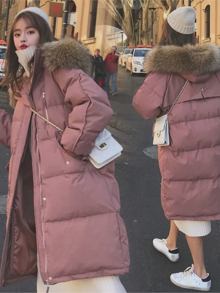 Parka Autumn Winter Jacket Women Clothes Vintage Warm Coat Female Womens Down Cotton Thick Long Parkas Oversized 251027