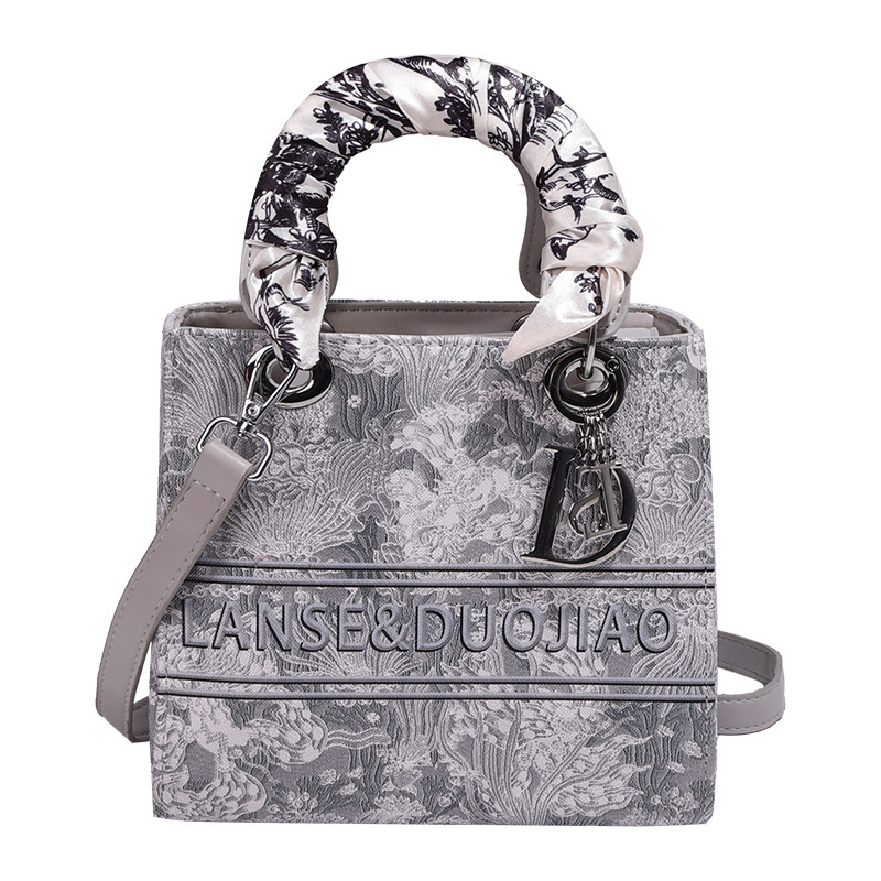 Free shipping designer bag New Style Women Embroidered Scarf Handbag High-end Fashionable Versatile Shoulder Crossbody Bag