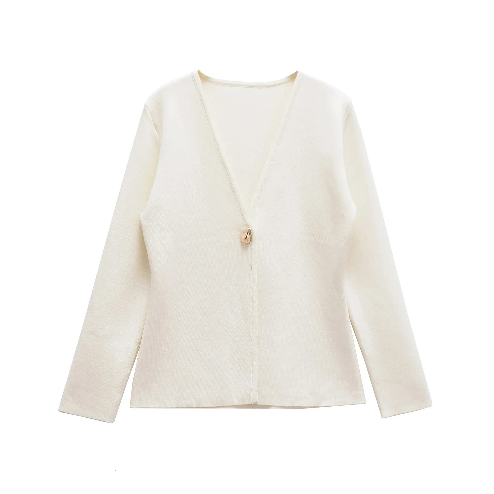 Spring Cardigan For Women Tops Vneck Knitted Cardigans Casual Simple Elegant Sweater Coat Outerwears Knitwear 4192005 251027