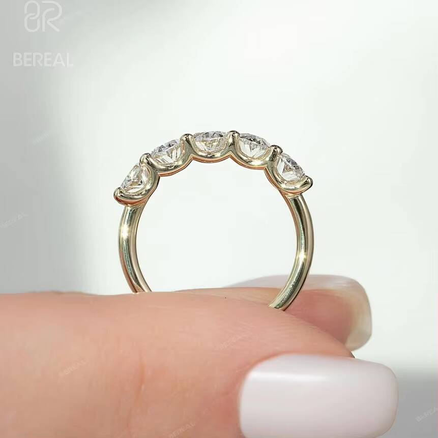 Custom Vvs Lab Grown Diamond Wedding Ring Hot Selling Luxury White Gold 925 Sterling Silver Band Ring Fine Women Jewelry