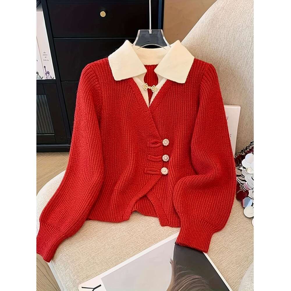 Korean-Style Fashionable Cardigan Women, New Warm Outerwear For Autumn And Winter.