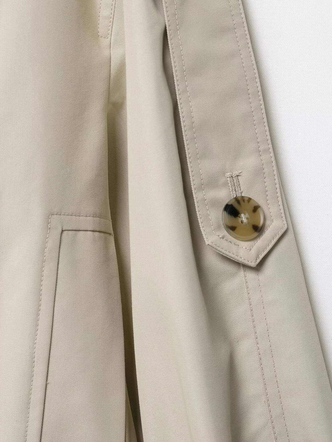 winter jacket women autumn new women's casual fashion temperament short fur splicing double-breasted trench coat jacket