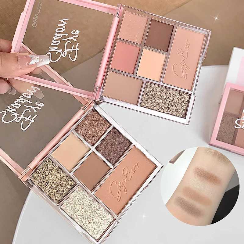 7 Colors Smoked Eyeshadow Palette Low Saturation Matte Glitter Eye Shadow Korean Makeup Pallet Grey Rose Earth Color Eye PigmentXJ251027