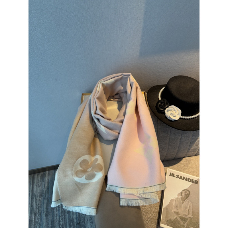 Luxury Women's Scarf Double-sided Shawl Premium Designer Thickened Blanket Fashion Pattern Gradient Color 180*65cm