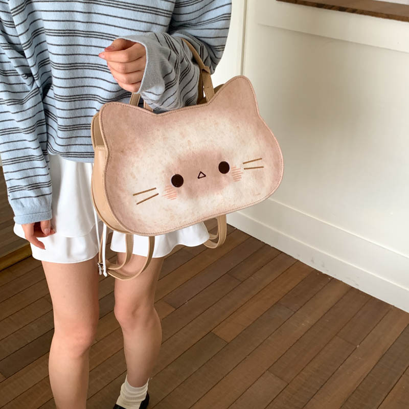 Free shipping designer bag Fashion Large Capacity Underarm Bag for Women New Cute Cartoon Cat Tote Bag Multifunctional Backpack