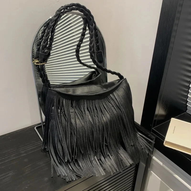 Fringe Tassel Bohemian Bag Leather Bags Women Shoulder Crossbody Bags Womens Handbags Bag Faux Leather Gypsy Boho Bag 251027