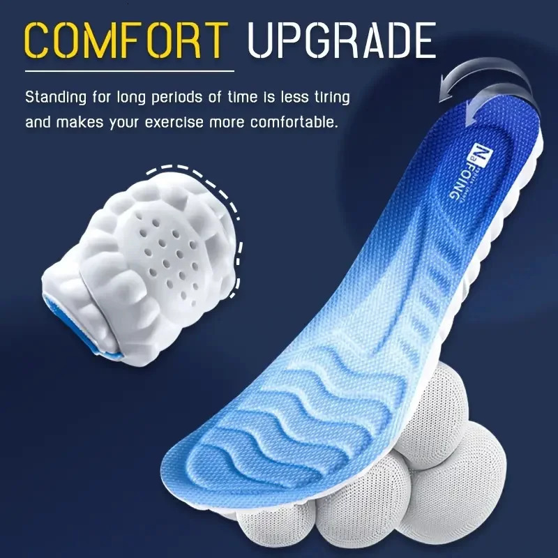 Orthopedic Insoles for Breathable Soft Latex Insoles Sport Shock Absorption Running Shoes Pad for Men Women Arch Support Insole251020