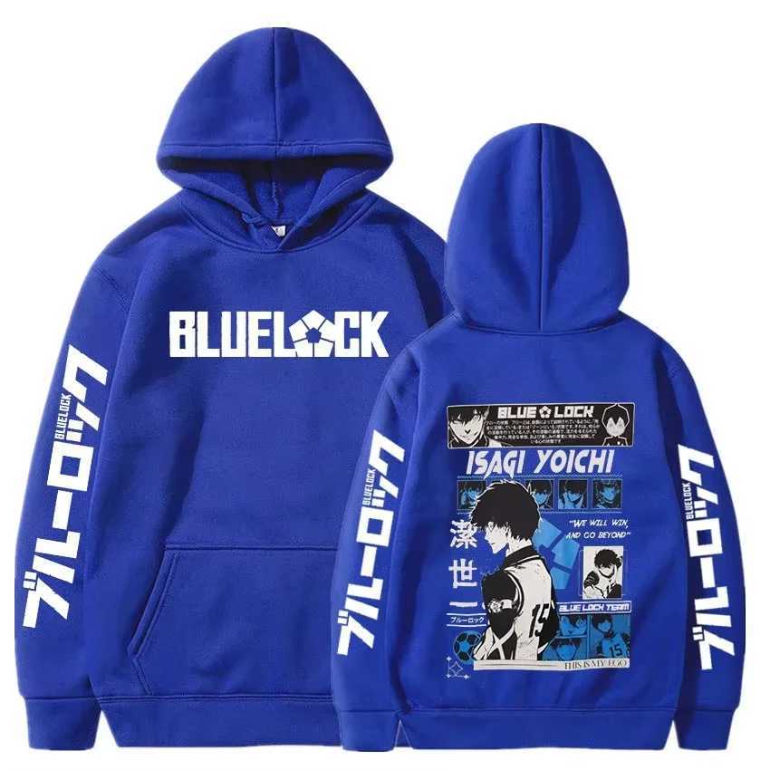 2025 Anime Blue Lock Isagi Yoichi Printed Hooded Men Women Hot Manga Printed Hoodies Streetwear Harajuku W251027