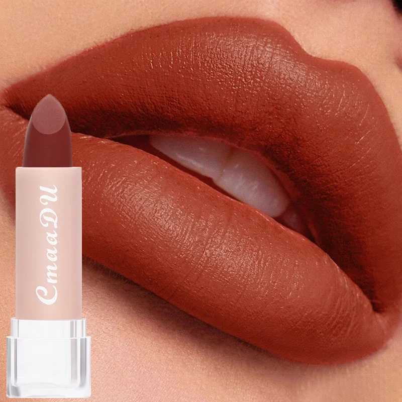 Matte Nude Pink Velvet Lipstick Milk Silky Texture Lips Stick Lasting Waterproof Matte Lipsticks Sexy Red Lipstick Korean Makeup W251027