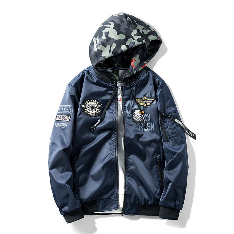 Reversible Jacket 2026 Autumn Winter New Air Force One Style Casual Thick Flight Suit Men's Clothing