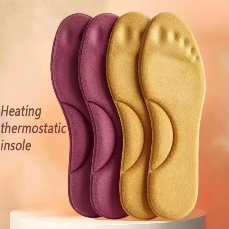 2Pairs Self Heating Insoles Thermostatic Thermal Insole Massage Memory Foam Arch Support Shoe Pad Heated Pads Winter Men Women251020