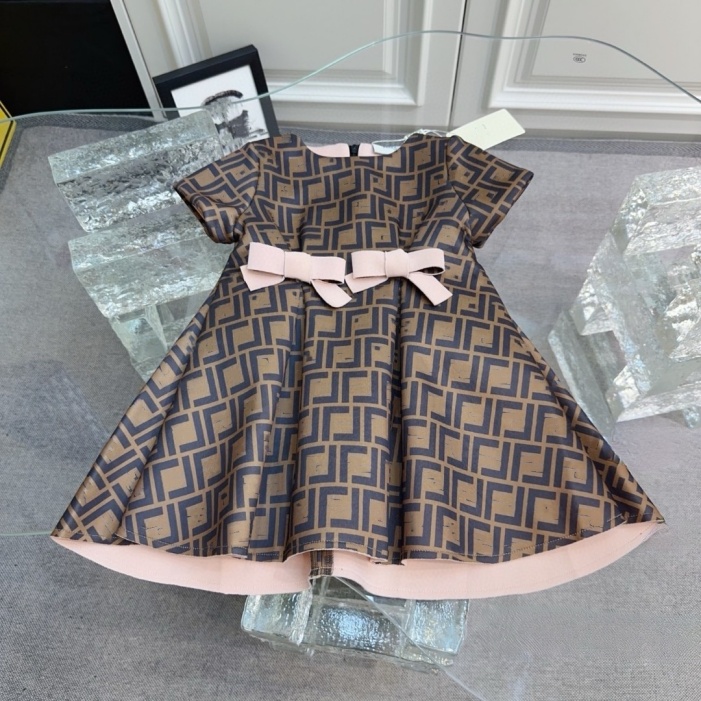 Baby Girl Designer Clothing Girl Luxury Clothing Dresses Children Fashion Clothing Children short clothing High quality size 73cm-160cm A1