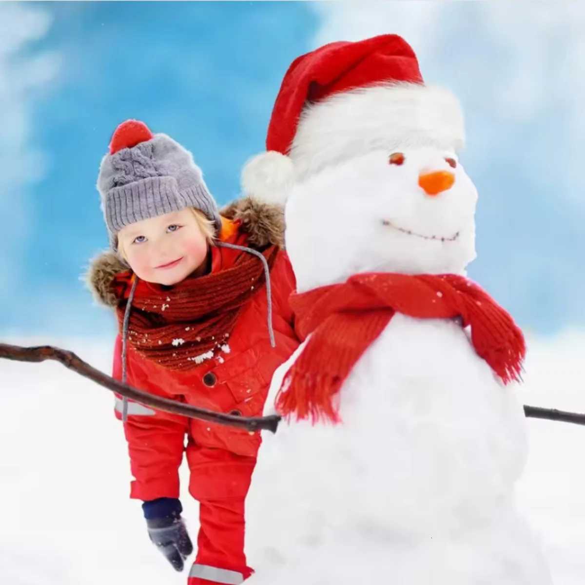 Christmas Decorative Products Santa Claus Plush Hat Christmas Thickened Plush Red Gift Hat Adult Children Plush Christmas HatW251027