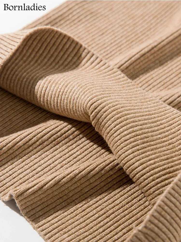 Bornladies Basic Turtleneck Women Sweaters Autumn Winter Tops Slim Women Pullover Knitted Sweater Jumper Soft Warm PullT251027