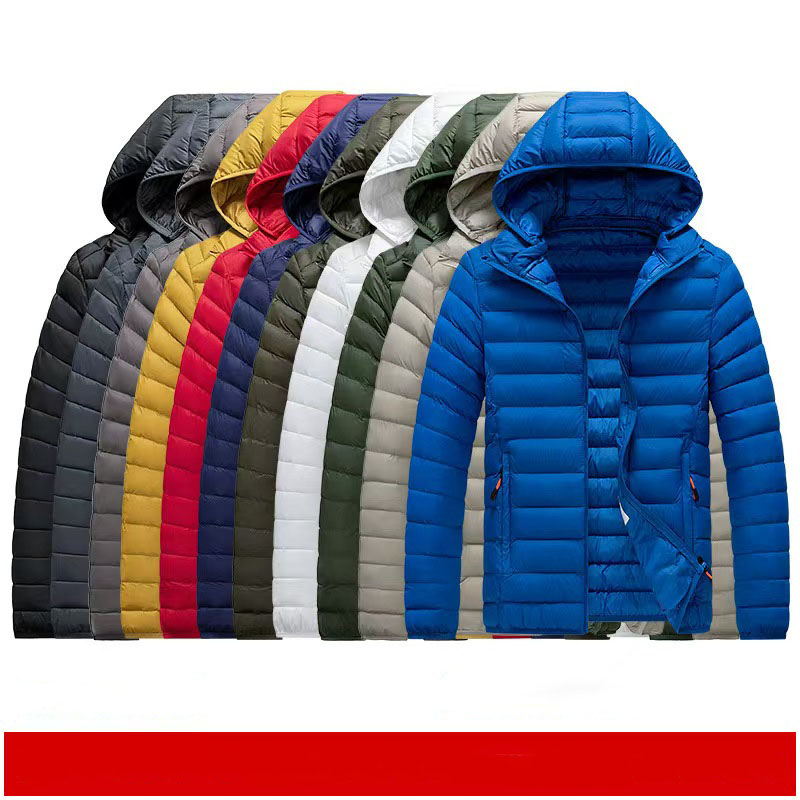 Cotton-padded men's 2025 winter coat slim lightweight cotton-padded jacket light plus size multicolor down cotton-padded jacket men's loose.