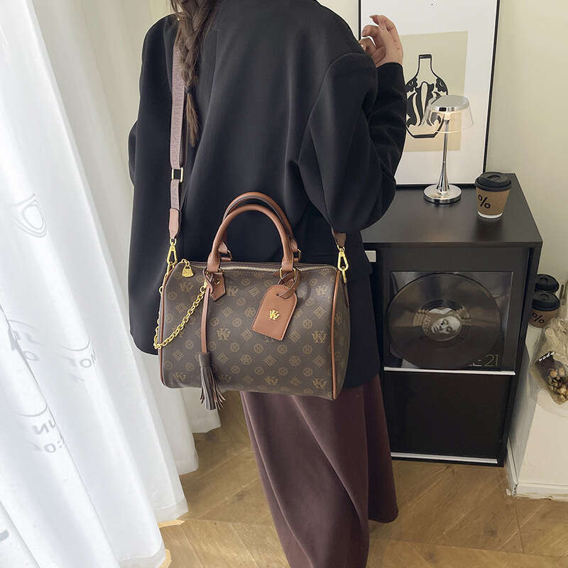 2026 New Designer Bags for Women Fashion Shoulder Bags Handheld Pillow for Women New Pattern Printed Ladies Cylinder Shoulder Crossbody Bag