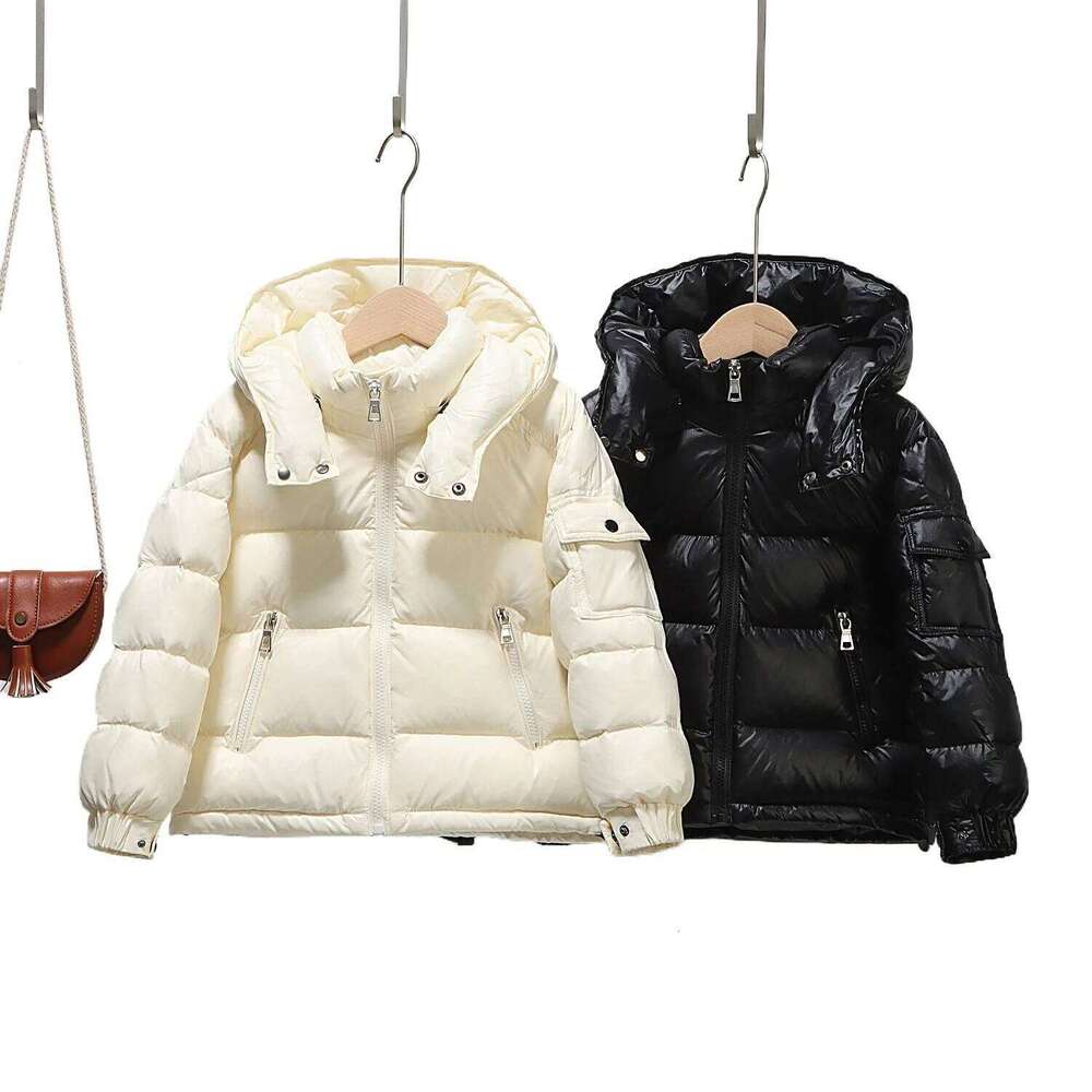 Winter Children Duck Down Jacket Korean Hooded Thick Warm Young Teens Girl Snowwear Coat 4-14Y Kids Girls Short Parka