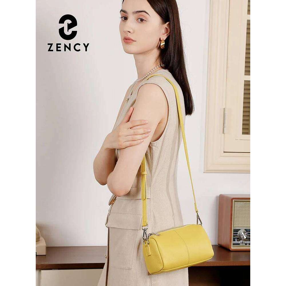Zency Women's Handbag 100% Genuine Leather Ladies Shoulder Crossbody Bag Fashion Hobos High Quality Satchels 2025 Trendy Summer