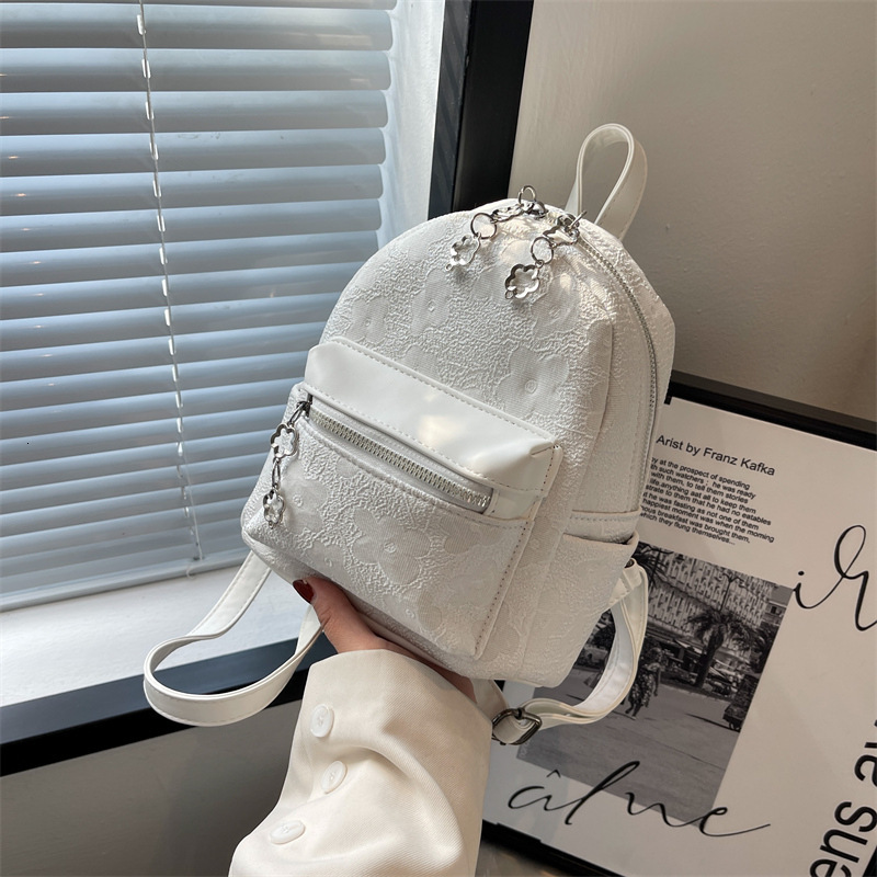 Free shipping designer bag Trendy Crossbody Small Bag for Women Spring New Casual College Style Canvas Bag Jacquard Backpack