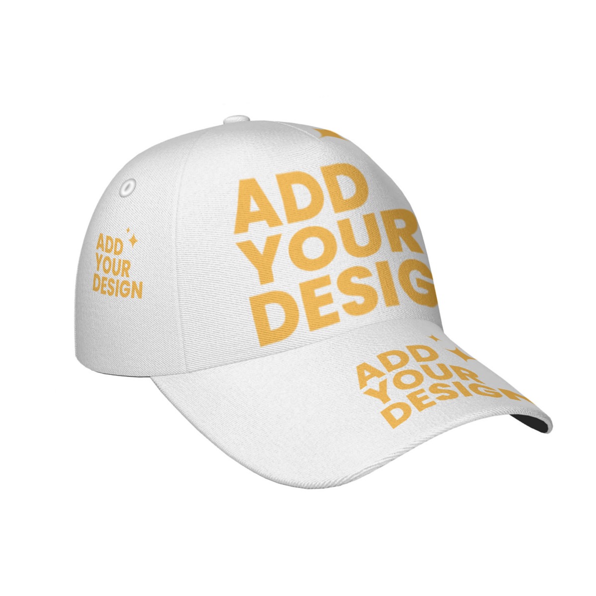 DHgatepod All-Over Print Baseball Cap with Gift Box - Curved Brim Snapback 100% Polyester for Sports & Outdoor