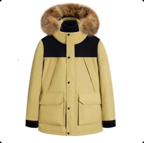 Down Men And Women Winter Thickened Short Fur Collar Couple Puffer Jacket Cold-Proof Coat Warm Antibacterial Heat Retention
