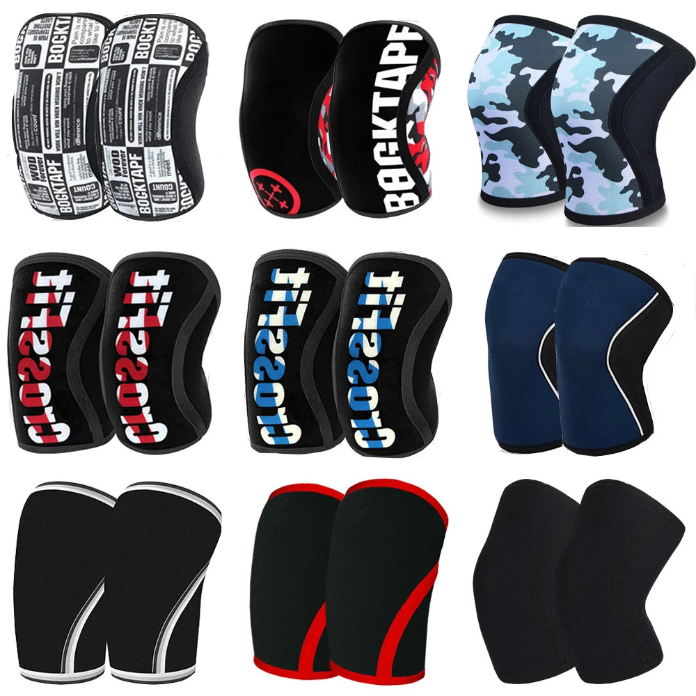 Crossfit Knee Pads Compression 7mm Neoprene Sports Knee Brace Squat Weightlifting Pressured Knee Sleeve Women Men Teens Custom 251023