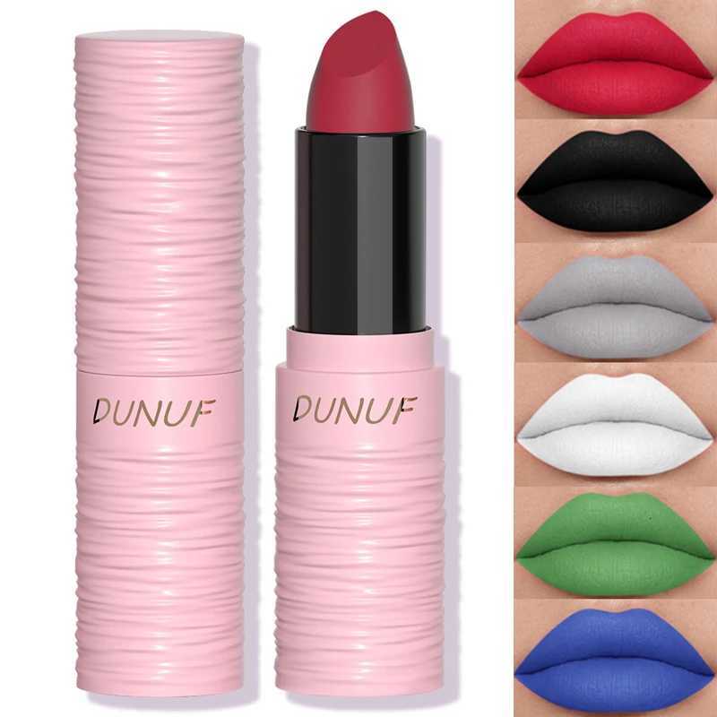 6 Colors Matte Lipsticks Waterproof Long Lasting Cosmetic White Blue Green Black Lipstick Make Up Lip Gloss Makeup Red Lipstick W251027