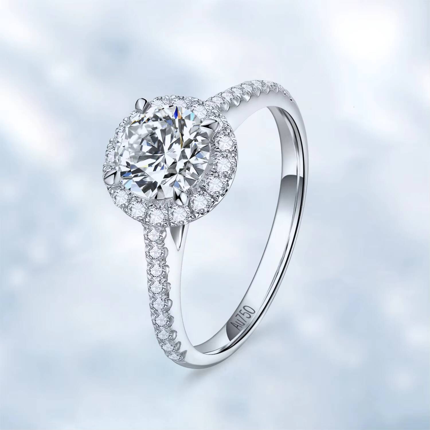 9K 10K 14K Gold Mossanite Diamond Ring Engagement Wedding Rings for Couples Variants VVS Moissanite 18K Gold