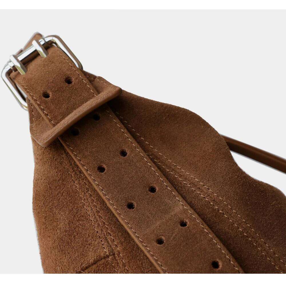 Designer Luxury New Hot Sale Simple Large Capacity Winter Travel Hobo Totes Camel Coffee Genuine Suede Leather Women Handbag