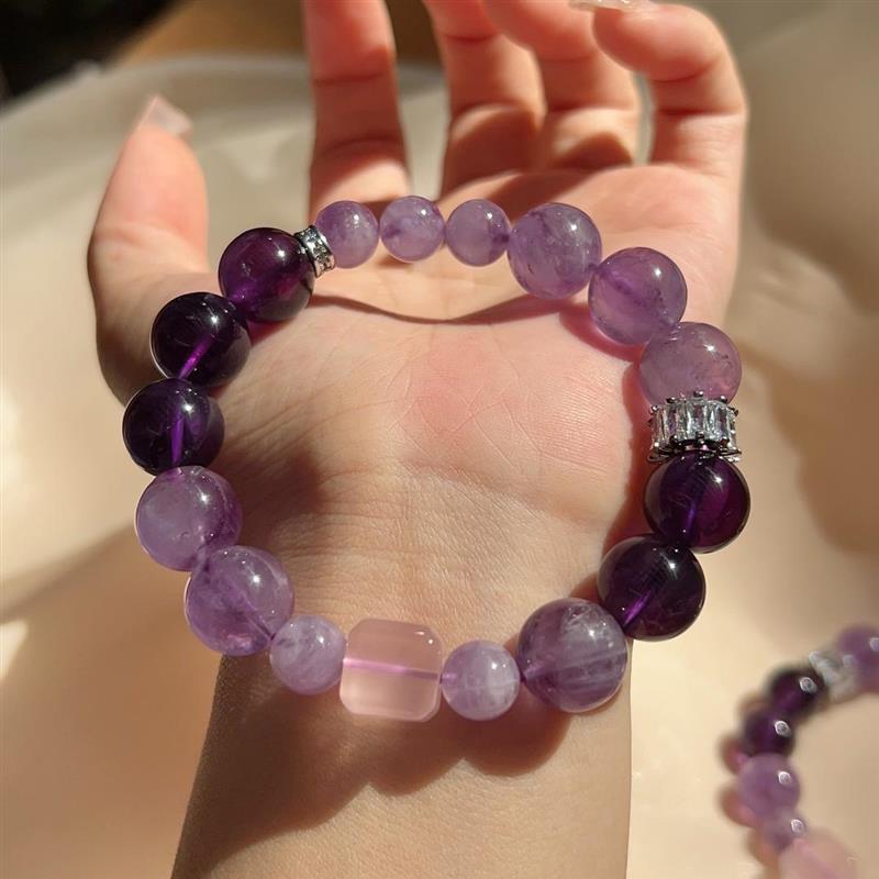 Natural Crystal Nine Purple Departure Fire Bracelet