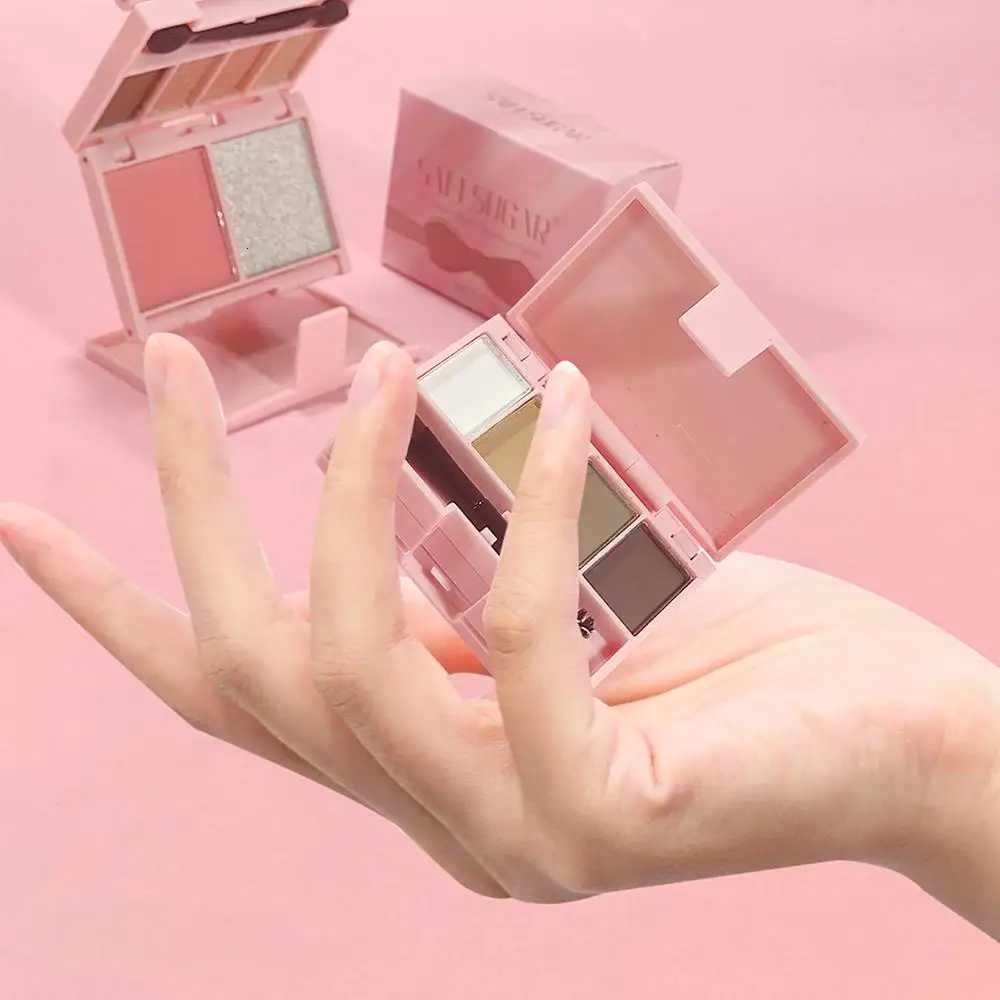 Portable Mini Eyeshadow Palette Rich Color Highlighter Blush Contour Waterproof Long Lasting Makeup TrayXJ251027