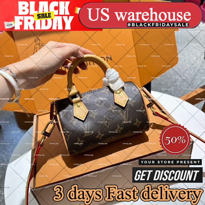 US Warehouse designer bag Shoulder Bags Light luxury genuine leather High quality casual Boston bag versatile classic vintage handbag