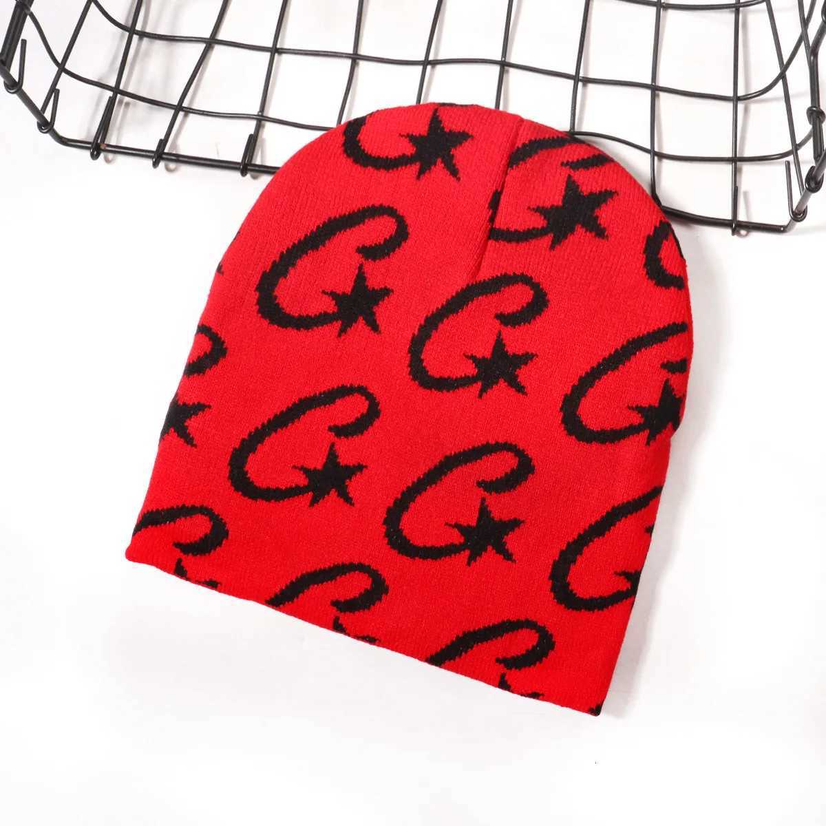 Fashionable trendy casual versatile knitted hat for outdoor cycling sports and warmth suitable for both men and womenW251027