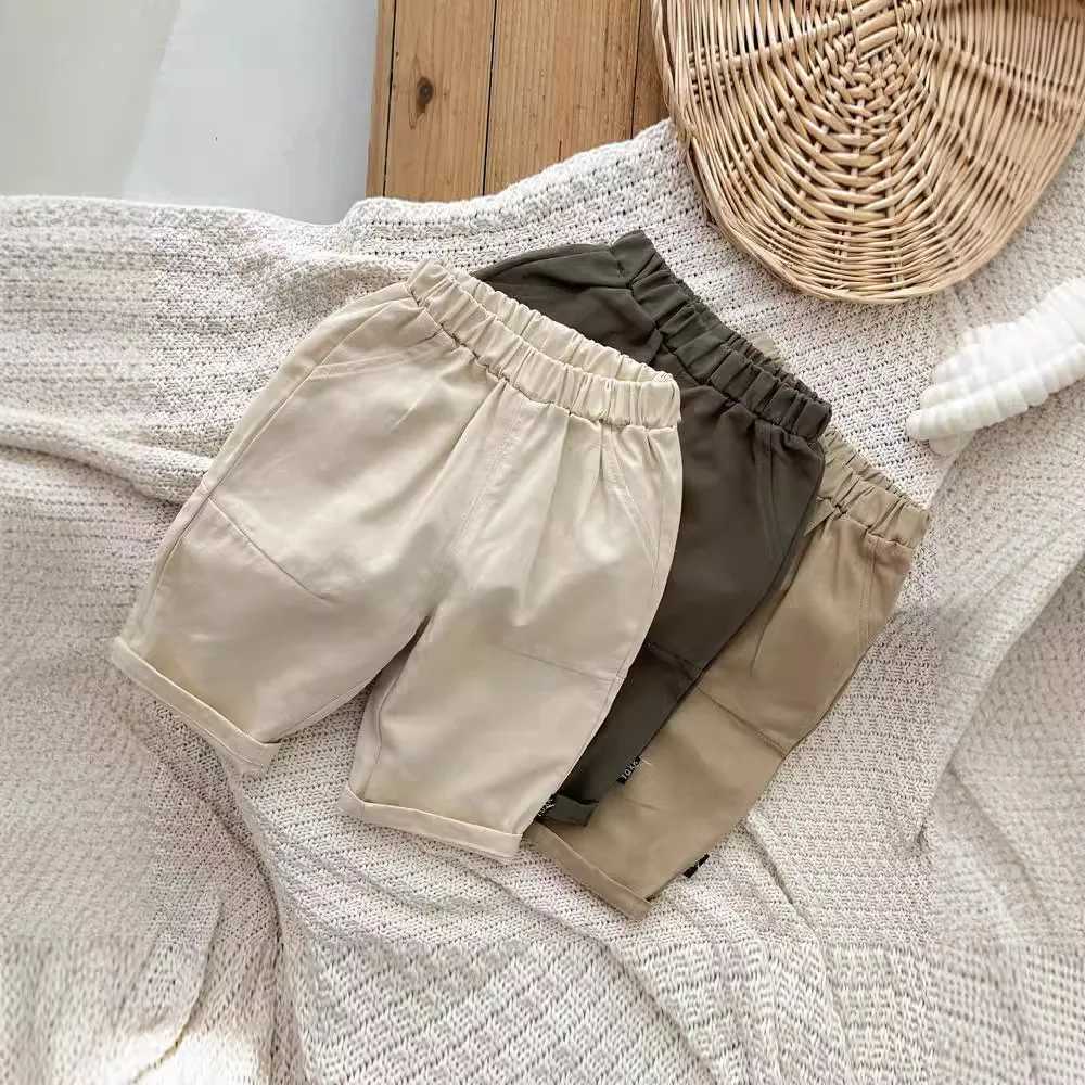 Baby Boys and Girls Casual Pants Infant Solid Color Comfortable Trousers With Pockets Fashion Kids Cargo Pants for 1 2 3 4 5YT251027