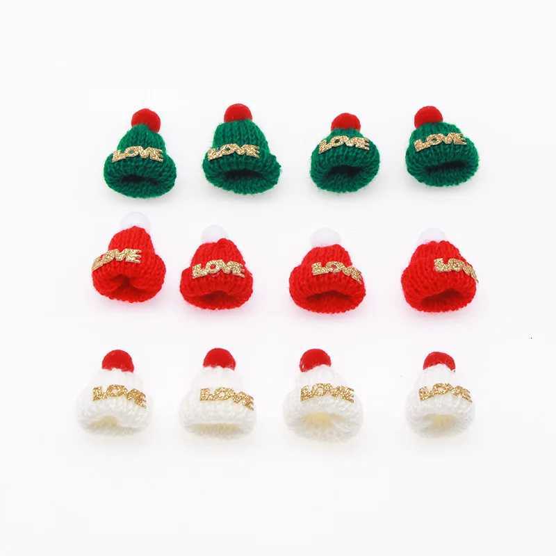 1020pcs 3545cm Mini LOVE Knitted Hat Christmas Decoration Festival Celebration Decor Gift Hat Hairpin Accessories Small HatW251027